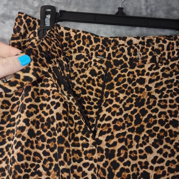 NA-KD Women's Size 38Leopard Print High-Waisted Statement Y2K revival glam Pants - Picture 7 of 9